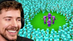 Mr.BEAST (МИСТЕР БИСТ) 4 ПРОФЕССИОНАЛА & 1000 ИГРОКОВ В МАЙНКРАФТ, НОВОЕ ВИДЕО ПРО МАЙНКРАФТ 2026