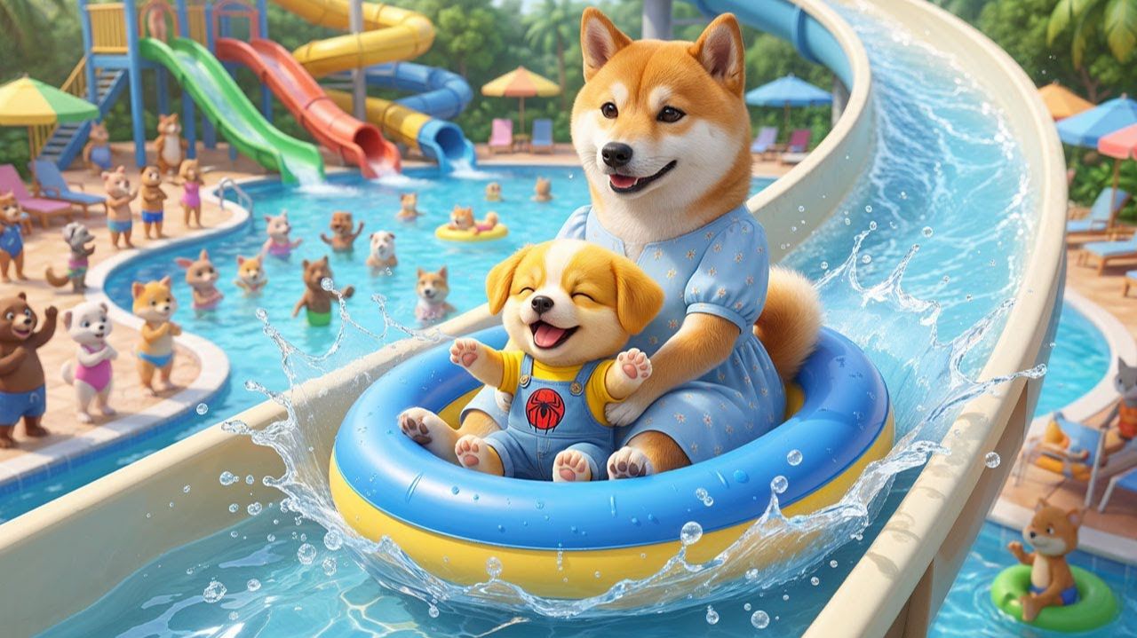 🐶💦 Щенок мечтает о аквапарке... А мама делает нечто, от чего растает любое сердце 💖 смотреть онлайн