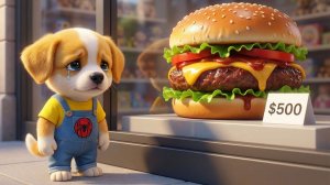 У щенка не было денег на гамбургер 🍔😢 Мамин домашний бургер стал самым сладким сюрпризом 🐶❤️