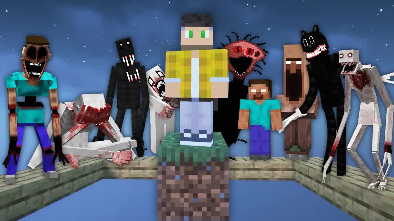 Один Блок, но СО ВСЕМИ ХОРРОР МОДАМИ ! смотреть онлайн