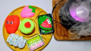 АСМР Распаковка 🤯 сквиши ТАБА еда 🍫🍬приятные звуки АСМР сквишей