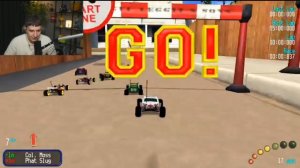 Глент играет в игру Re Volt