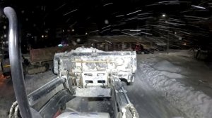 Hidromek 102b чистим улицы от снега