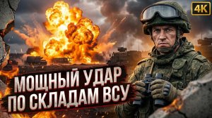 ⚡️😱 Кошмар ВСУ: Российские войска стерли склады с боеприпасами в пыль