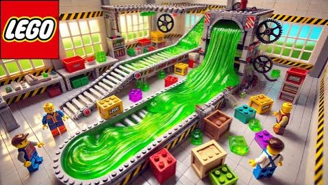 Автоматическая линия по производству слайма ЛЕГО. LEGO Auto Tech смотреть онлайн
