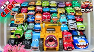 МУЛЬТИКИ ДЛЯ ДЕТЕЙ UNBOXING ТАЧКИ МОЛНИЯ МАККУИН И ДРУЗЬЯ МЭТР САЛЛИ КРУЗ ЧИК ХИКС СИНИЙ ТРАКТОР