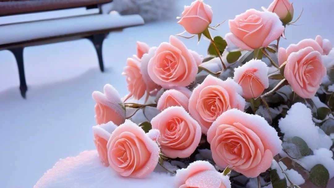 С добрым зимним утром. Шикарная музыкальная открытка с песней. смотреть онлайн