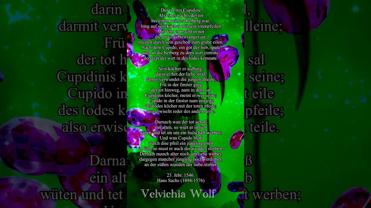 Der tot mit Cupidine 23. febr. 1546.Hans Sachs смотреть онлайн