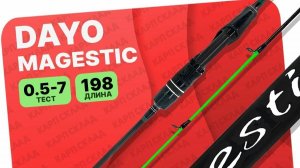 Обзор спиннинга Dayo Magestic.