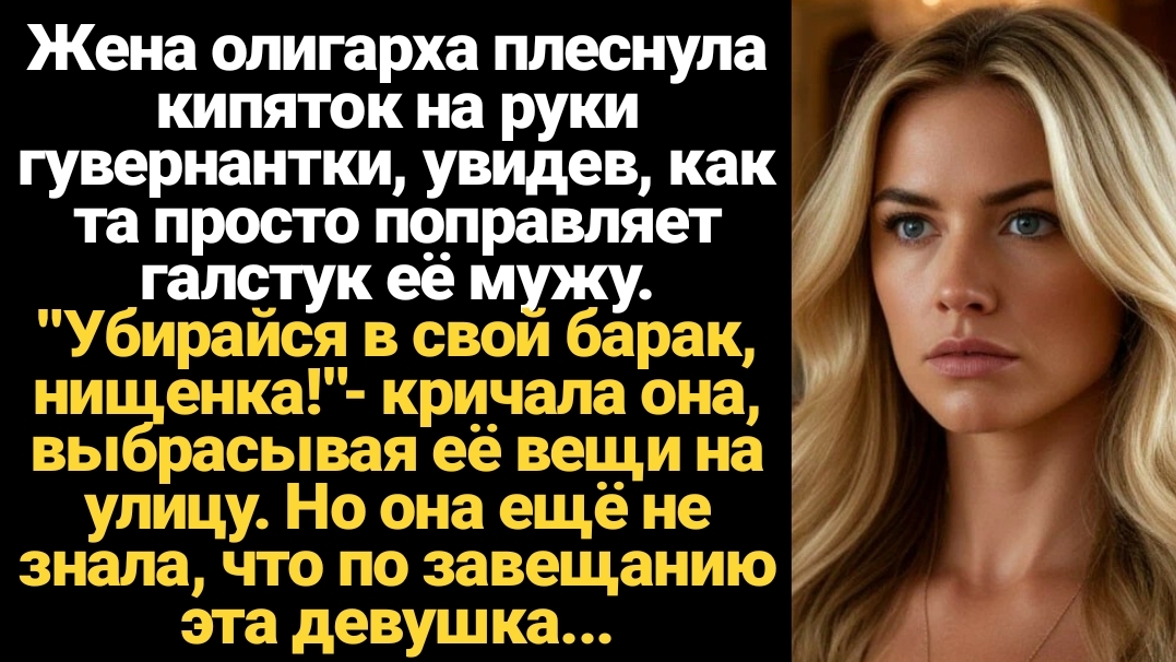 ИСТОРИИ ИЗ ЖИЗНИ/Жена олигарха плеснула гувернантке на руки кипяток, но она не знала что эта смотреть онлайн