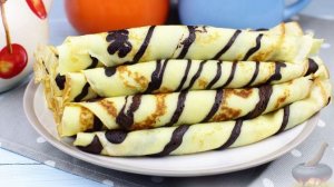 ПОЛОСАТЫЕ БЛИНЫ НА МОЛОКЕ