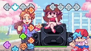 фнф мод смешной батл Семпай часть 5