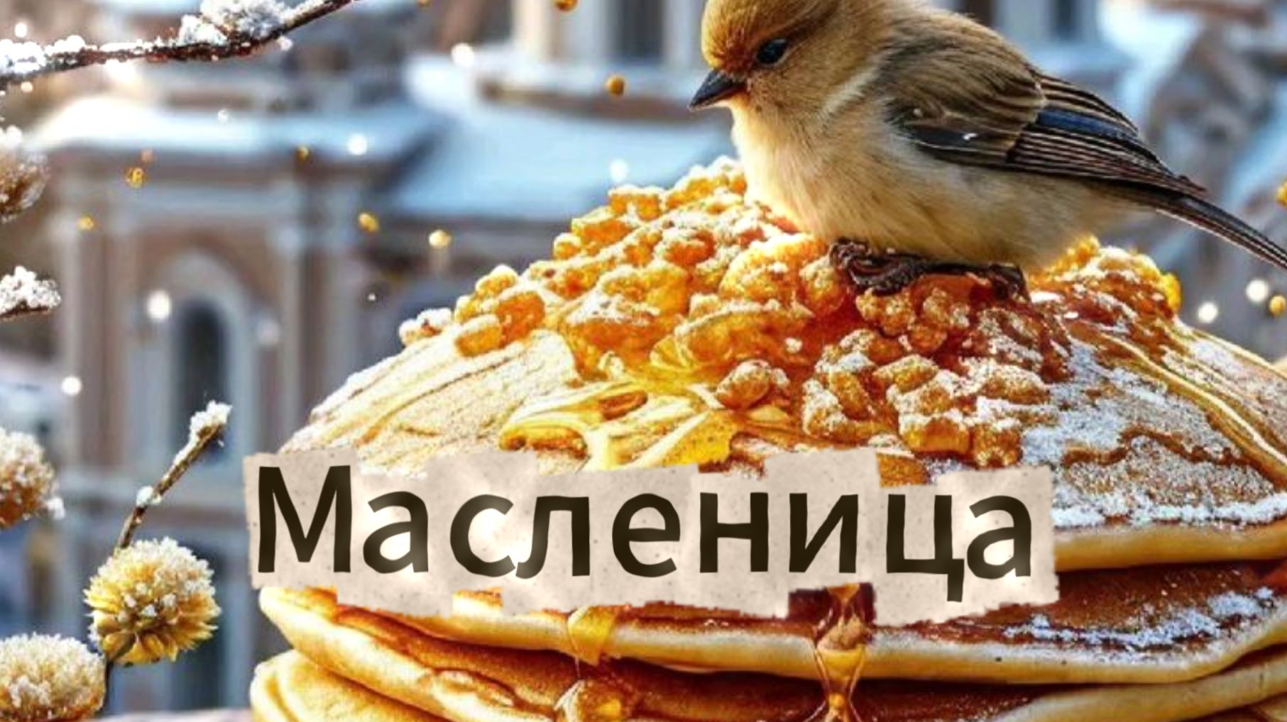 🥞 Поздравление с Масленицей! Блины!
