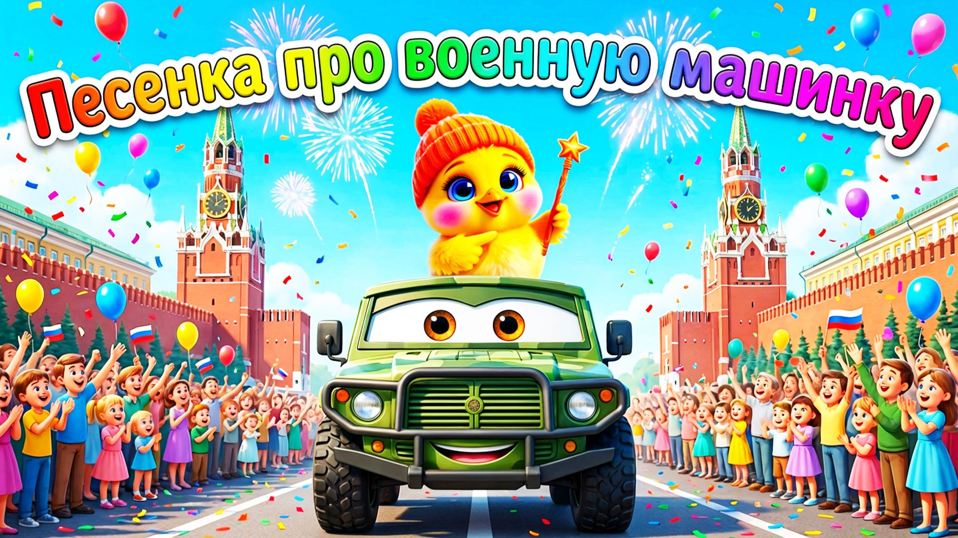 Самая добрая Военная Машинка! 🚙 Красивый мультик и песня (Disney Style) смотреть онлайн