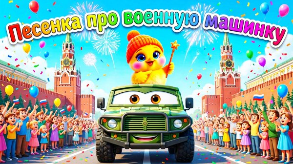 Самая добрая Военная Машинка! 🚙 Красивый мультик и песня (Disney Style)