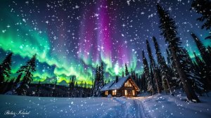 ❄️ ЗИМНЯЯ УСПОКАИВАЮЩАЯ МУЗЫКА ДЛЯ СНА 🎵 КРАСИВАЯ РАССЛАБЛЯЮЩАЯ МУЗЫКА ДЛЯ ДУШИ И СИЯНИЕ АВРОРЫ