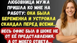 Любовница мужа пришла ко мне на работу  она была беременна и устроила скандал перед всеми...