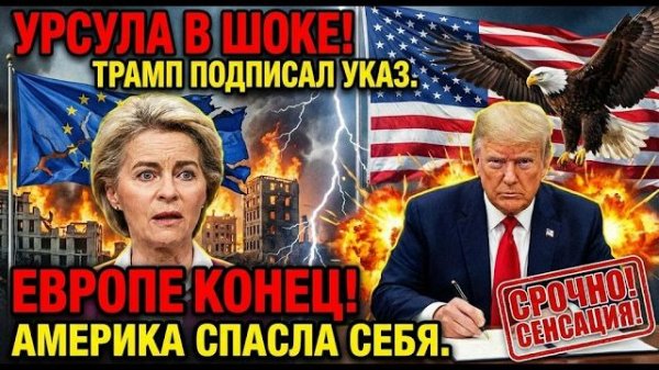 САНКЦИИ ОТМЕНЕНЫ НОЧЬЮ! Трамп предал Европу за 3 часа.