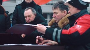 Видео с передачи заказчику сухогруза проекта RSD 49 «Каспийский берег»