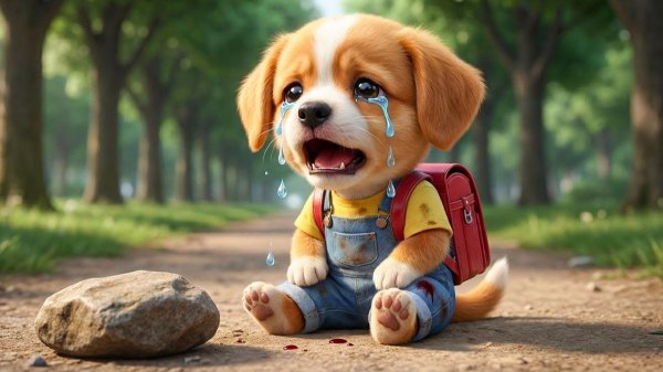 😭🐶Маленький щенок потерялся, погнавшись за мороженщиком — душераздирающая встреча с родителями🍦💔