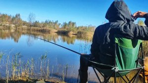 Две короткие рыбалки в начале октября на карьере