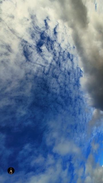 Бескрайнее синее небо. Белые облака. Как другой мир. 🚁 смотреть онлайн