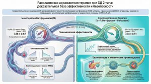 Как ранолазин усиливает действие метформина в отношении контроля гликемии у пациентов с СД 2 типа