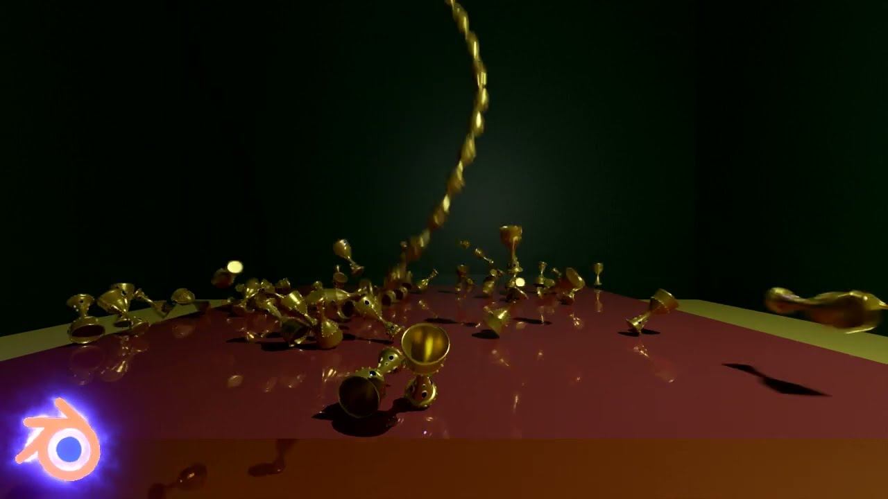 Blender Модель грааля и его физика смотреть онлайн