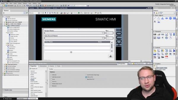 Hegamurl - TIA Portal - Recipe Handling with HMI⧸TP - Restricting Operator Inputs