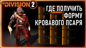 Где получить  форму кровавого псаря ⚡ Кровавый Псарь ⚡ Division 2  ПВЕ pve