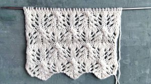 Невероятно красивый узор Снежинки для вязания палантинов,  джемперов, носков ⭐ Схема