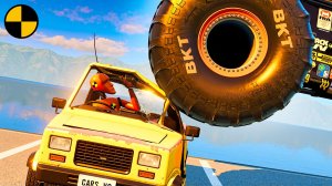 БЕЗУМИЕ МОНСТР-ТРАКОВ на ДОРОГАХ #5 | BeamNG Drive - Эпичные сюжеты в игре