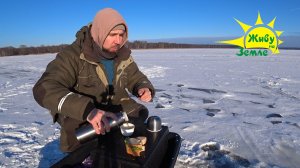 Зима. Рыбалка на жерлицы. Ловля судак и берша