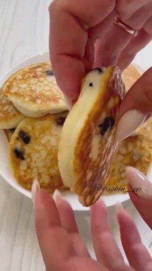 Пышные оладушки с начинкой 😍