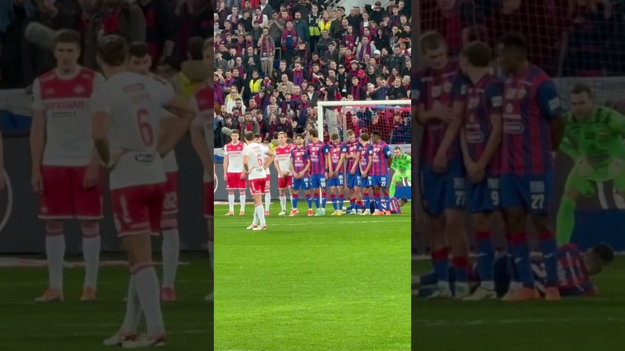 Опасный штрафной в добавленное время -  ЦСКА - Спартак, 25 апреля 2024