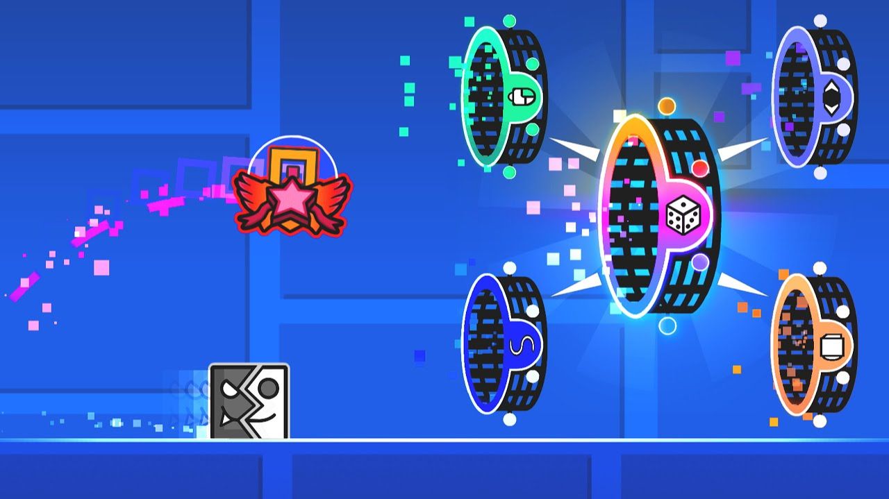 СЛУЧАЙНЫЕ ПОРТАЛЫ, но с НОВЫМИ РЕЖИМАМИ игры в Geometry Dash смотреть онлайн