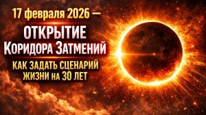 17 февраля 2026 — открытие Коридора Затмений: как задать сценарий жизни на 30 лет #коридорзатмений