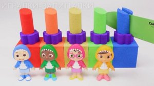 ЛЕПИМ ПОМАДКИ ИЗ КИНЕТИЧЕСКОГО ПЕСКА С БЭБИ ШАРК ВИДЕО МУЛЬТИКИ ДЛЯ ДЕТЕЙ КАНАЛ ИГРАЛКИ-ЗАЛИПАЛКИ