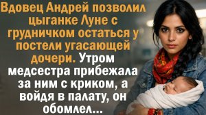 Вдовец Андрей позволил цыганке Луне с грудничком остаться у постели дочери. Утром