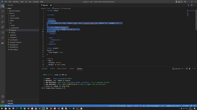 Занятие 2. Установка Vue JS смотреть онлайн