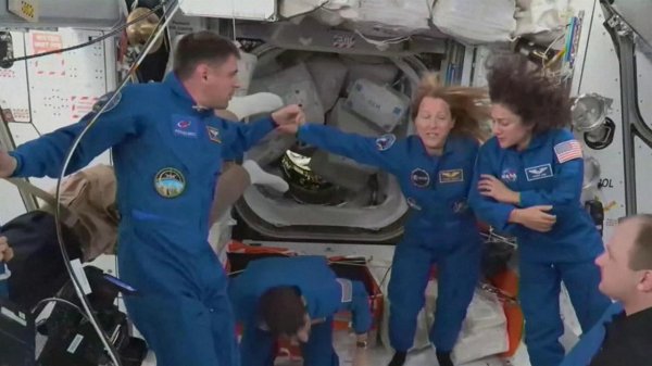 Корабль Crew Dragon успешно пристыковался к МКС.