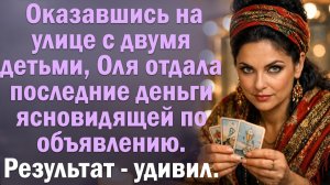 Оказавшись на улице с двумя детьми, Оля отдала последние деньги ясновидящей по объявлению. Результат