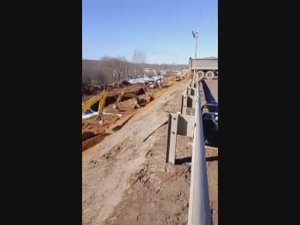 Стройка дороги м9 Москва-Рига