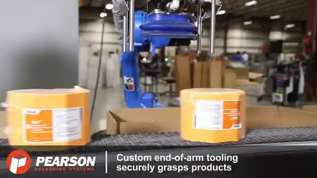 Pearson — Robotic Top Loading for Detergent Blocks