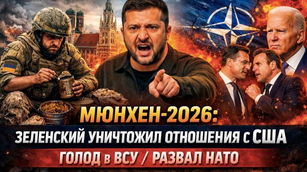 Катастрофа в Мюнхене: Европа трещит по швам, ВСУ голодают, а Зеленский объявил войну всем!