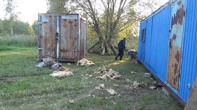 Жизнь в Деревне-Навожу Порядок После Строительной Техники на Участке-Осень