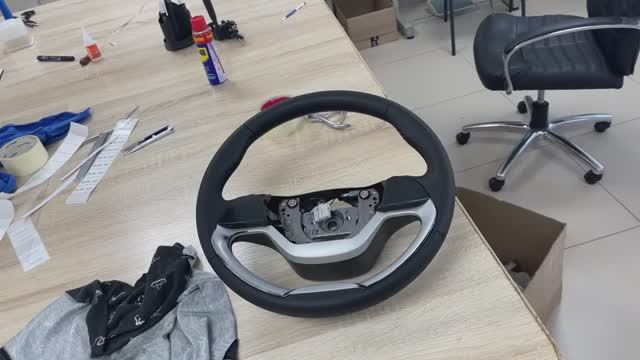 Перетяжка руля с подогревом Kia Picanto. смотреть онлайн