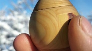 Шкатулка в зимнем парке на ели с калиной