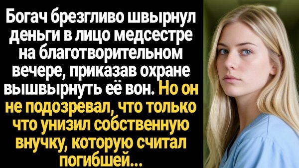 ИСТОРИИ ИЗ ЖИЗНИ/Богач брезгливо швырнул деньги медсестре и велел выгнать вон