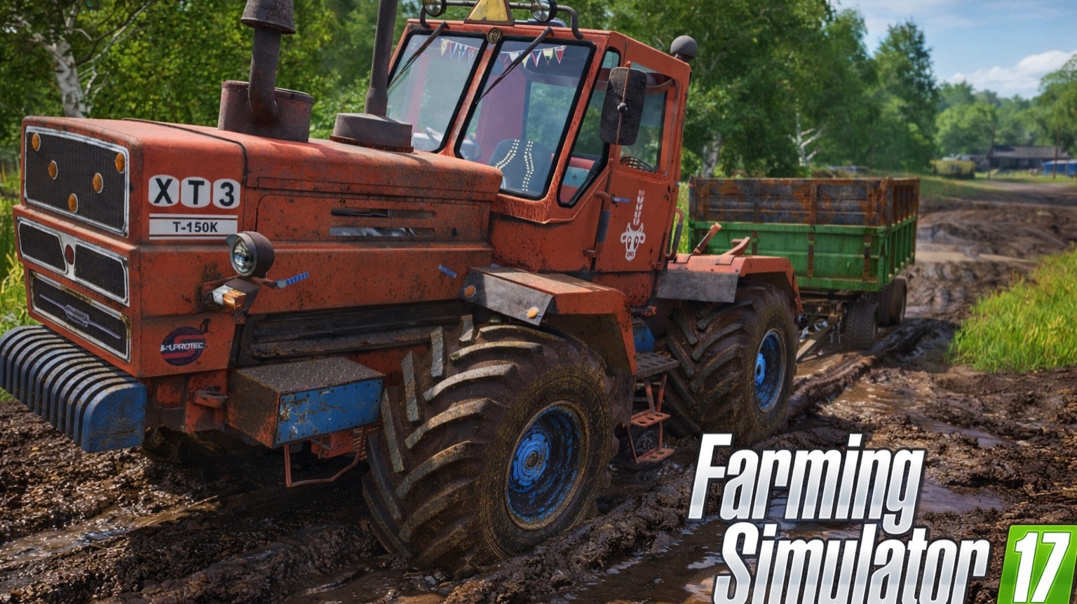 [РП] ПОМОГ СОСЕДУ ВЫТАЩИТЬ ПРИЦЕП ИЗ ГРЯЗИ! FARMING SIMULATOR-17 смотреть онлайн